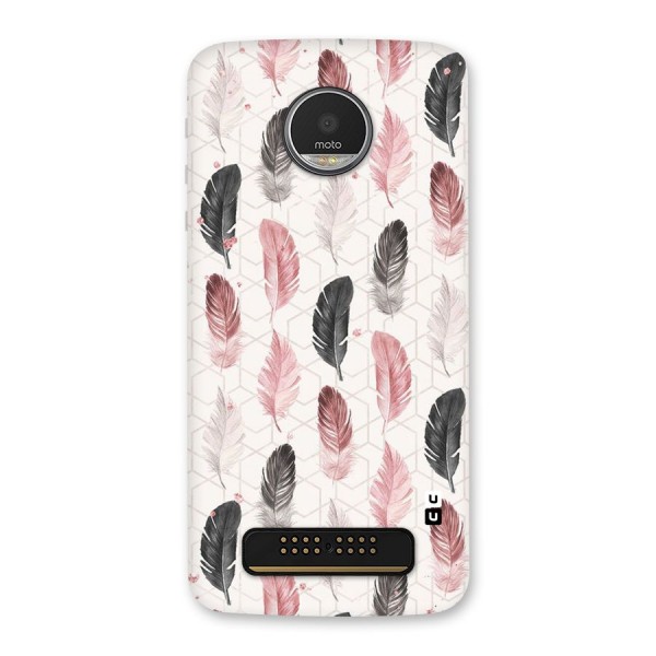 Feather Line Pattern Back Case for Moto Z Play