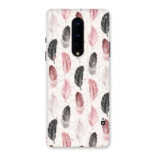 Feather Line Pattern Back Case for OnePlus 8