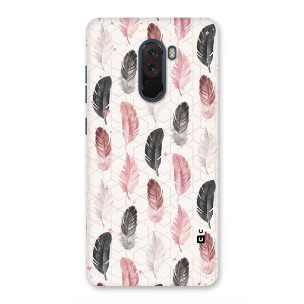 Feather Line Pattern Back Case for Poco F1