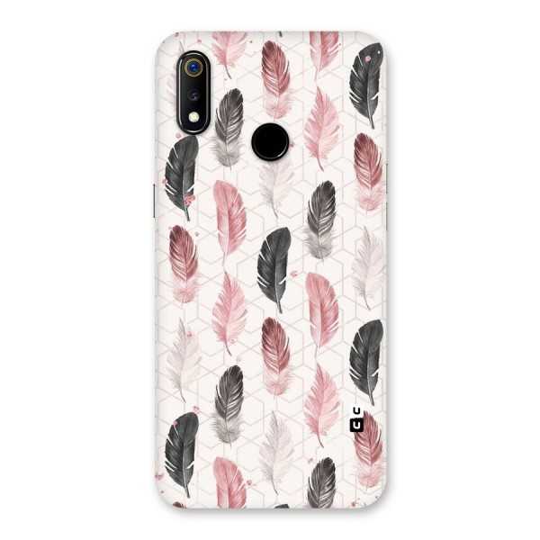 Feather Line Pattern Back Case for Realme 3