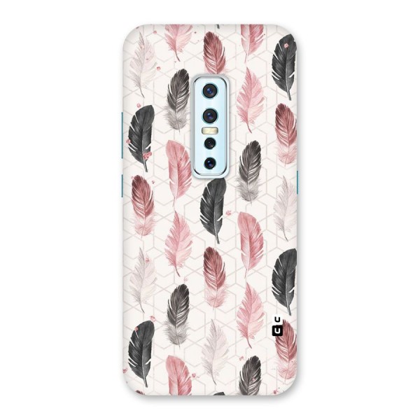 Feather Line Pattern Back Case for Vivo V17 Pro