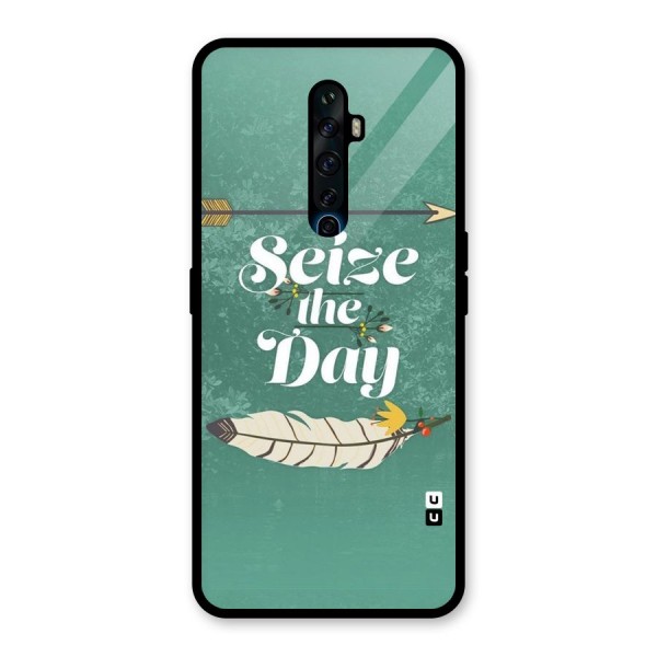 Feather Seize Glass Back Case for Oppo Reno2 Z