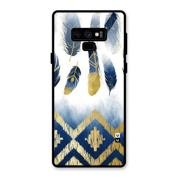 Feathers Beauty Glass Back Case for Galaxy Note 9