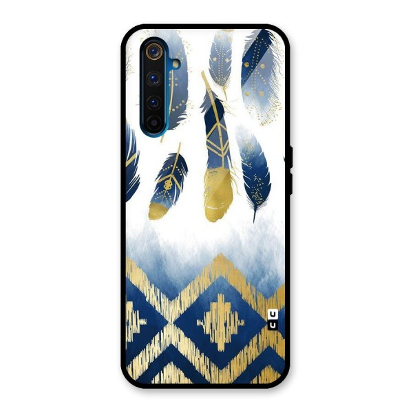 Feathers Beauty Glass Back Case for Realme 6 Pro