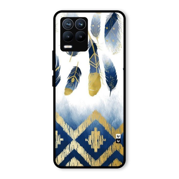 Feathers Beauty Glass Back Case for Realme 8