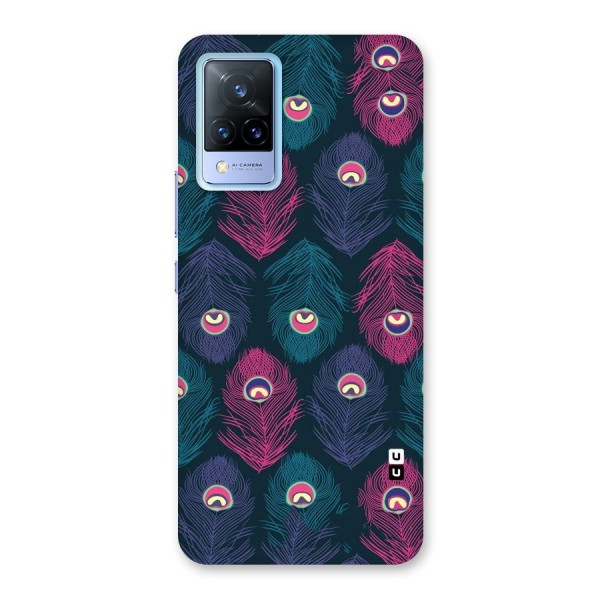 Feathers Patterns Back Case for Vivo V21 5G