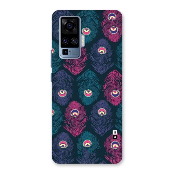 Feathers Patterns Back Case for Vivo X50 Pro