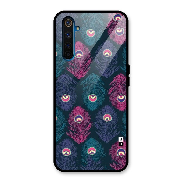 Feathers Patterns Glass Back Case for Realme 6 Pro