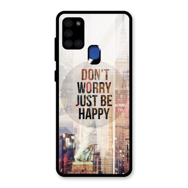 Feel Lively Glass Back Case for Galaxy A21s