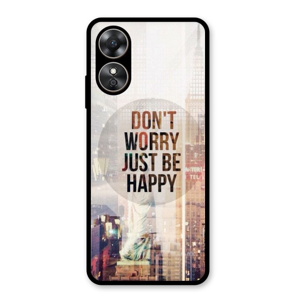 Feel Lively Glass Back Case for Oppo A17