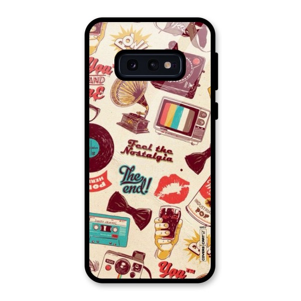 Feel The Nostalgia Glass Back Case for Galaxy S10e