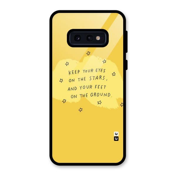 Feet On Ground Glass Back Case for Galaxy S10e