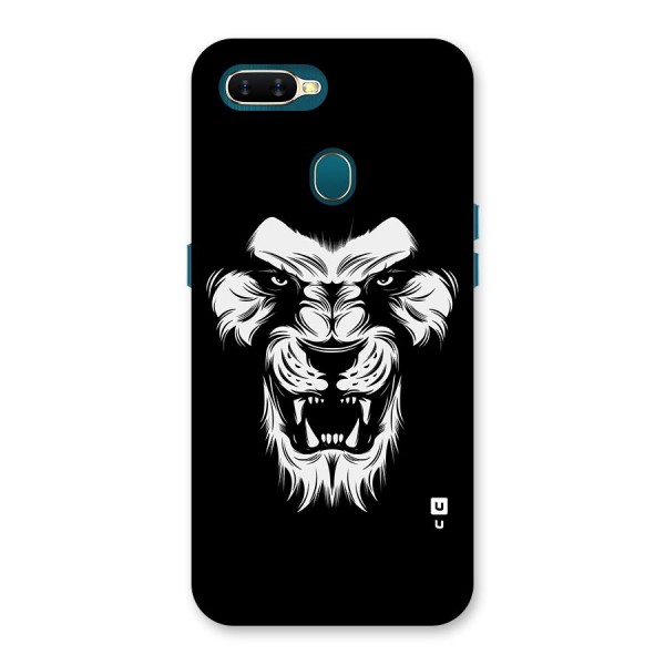 Fierce Lion Digital Art Back Case for Oppo A12