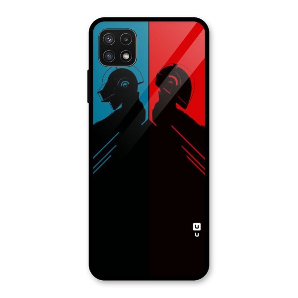 Fight Colours Glass Back Case for Galaxy A22 5G