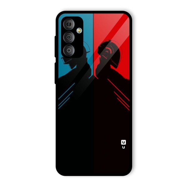 Fight Colours Glass Back Case for Galaxy F23