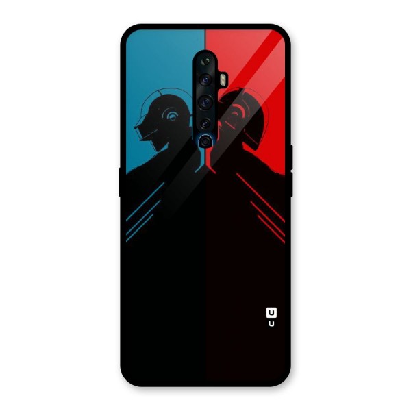 Fight Colours Glass Back Case for Oppo Reno2 Z