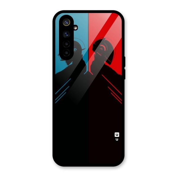 Fight Colours Glass Back Case for Realme 6