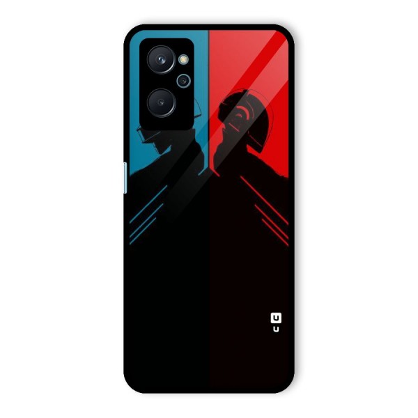 Fight Colours Glass Back Case for Realme 9i