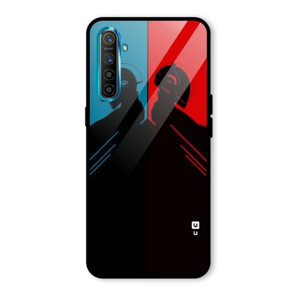 Fight Colours Glass Back Case for Realme XT