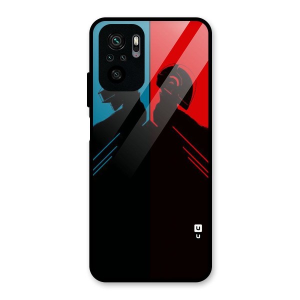 Fight Colours Glass Back Case for Redmi Note 10