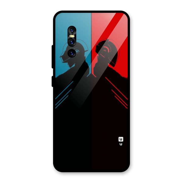 Fight Colours Glass Back Case for Vivo V15 Pro