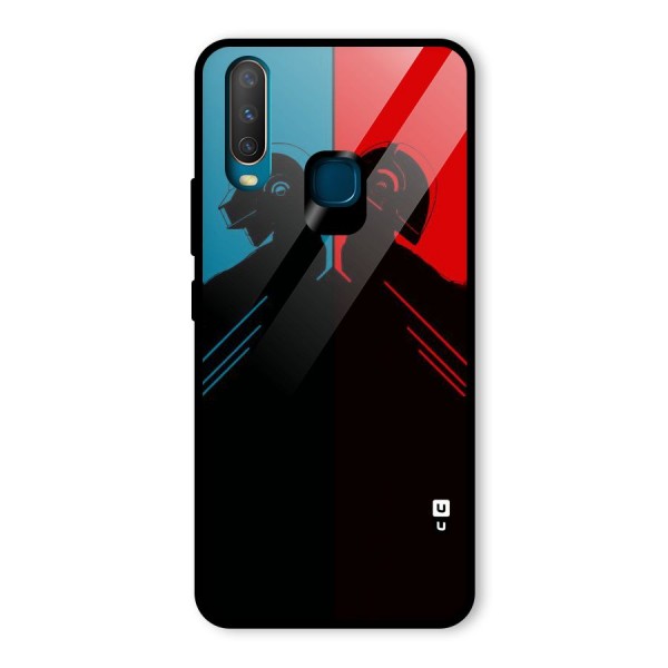 Fight Colours Glass Back Case for Vivo Y12