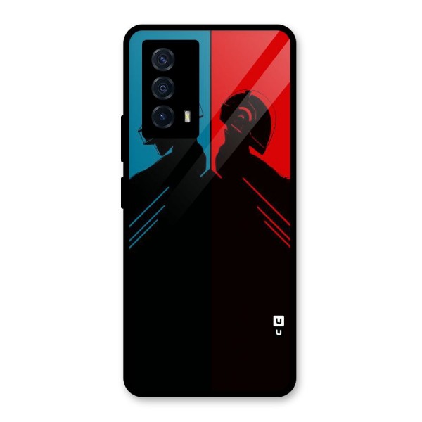 Fight Colours Glass Back Case for Vivo iQOO Z5