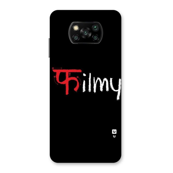 Filmy Back Case for Poco X3