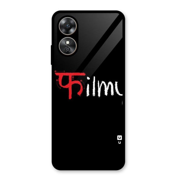 Filmy Glass Back Case for Oppo A17