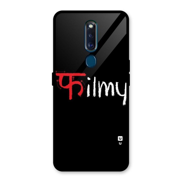 Filmy Glass Back Case for Oppo F11 Pro