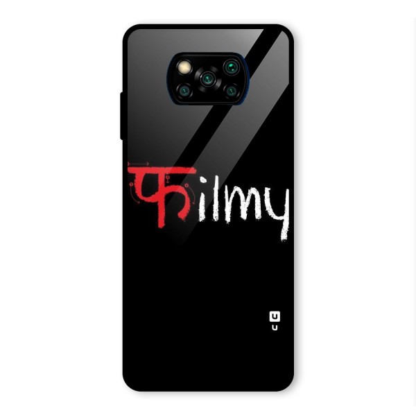 Filmy Glass Back Case for Poco X3 Pro