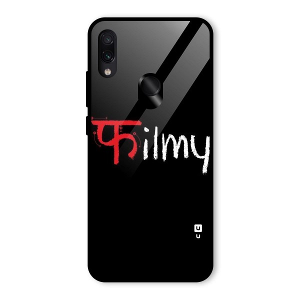 Filmy Glass Back Case for Redmi Note 7