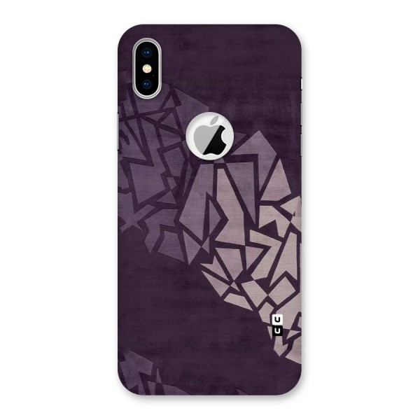 Fine Abstract Back Case for iPhone XS Logo Cut