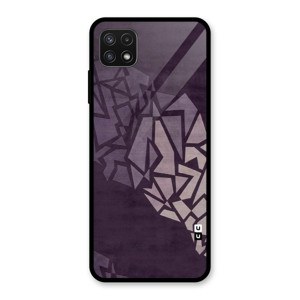 Fine Abstract Glass Back Case for Galaxy A22 5G