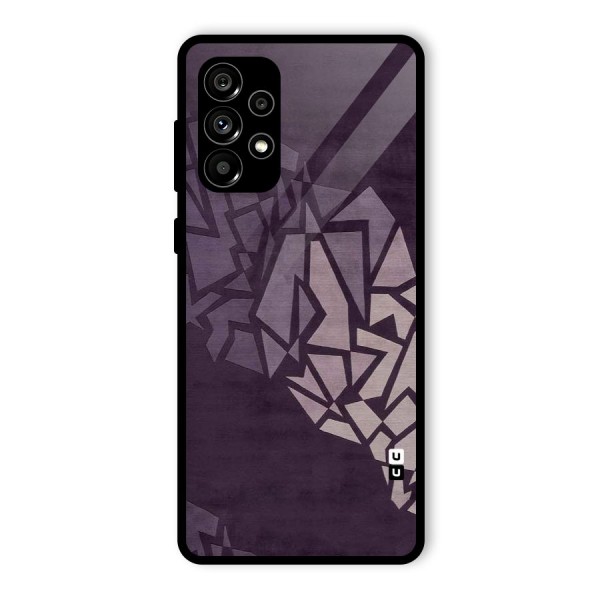 Fine Abstract Glass Back Case for Galaxy A73 5G