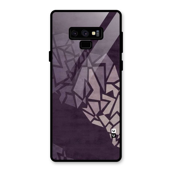 Fine Abstract Glass Back Case for Galaxy Note 9