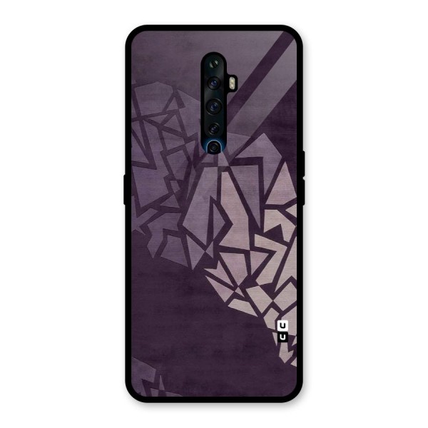 Fine Abstract Glass Back Case for Oppo Reno2 Z