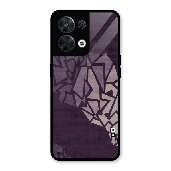 Fine Abstract Glass Back Case for Oppo Reno8 5G