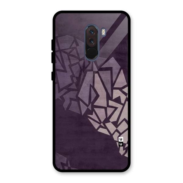 Fine Abstract Glass Back Case for Poco F1