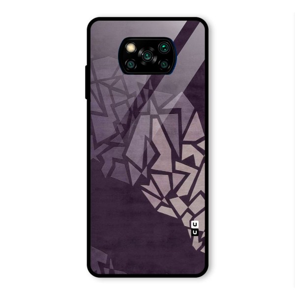 Fine Abstract Glass Back Case for Poco X3 Pro