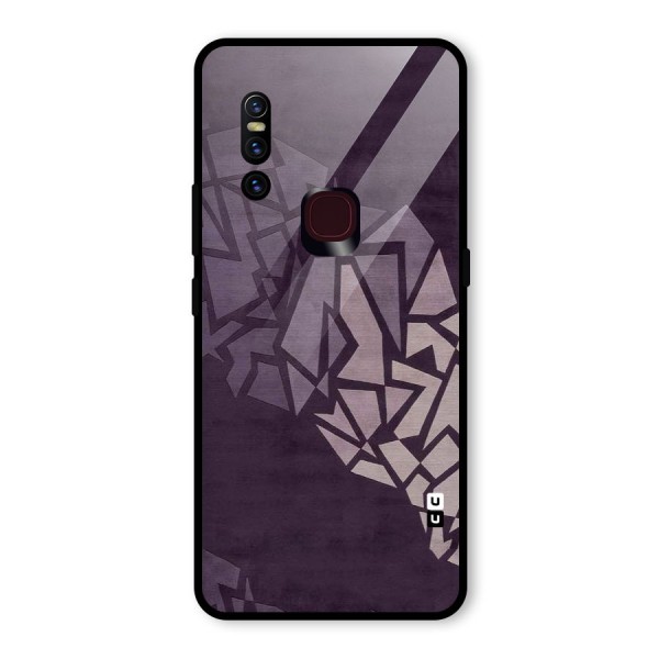 Fine Abstract Glass Back Case for Vivo V15