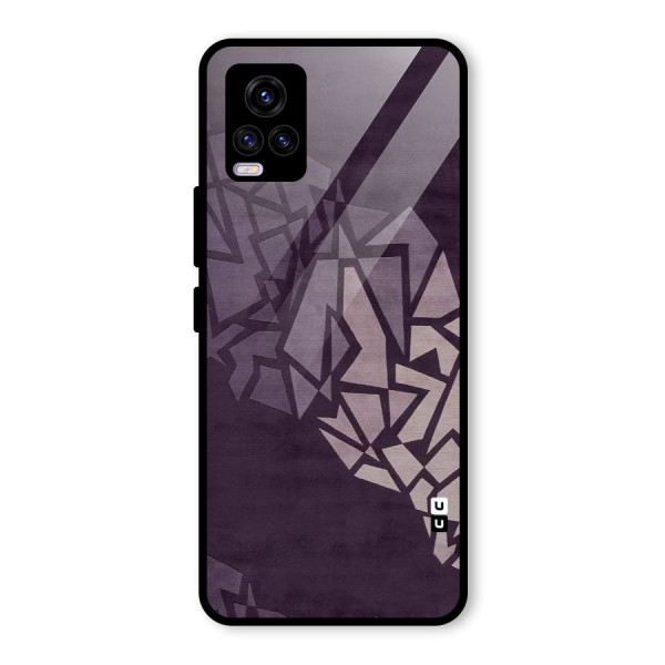 Fine Abstract Glass Back Case for Vivo V20