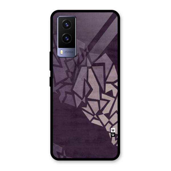 Fine Abstract Glass Back Case for Vivo V21e 5G