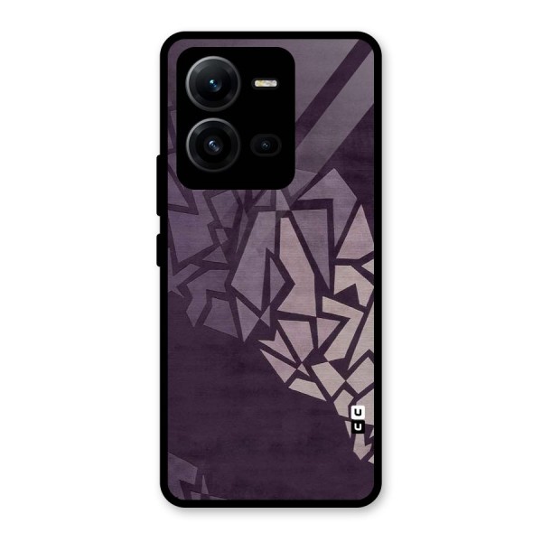 Fine Abstract Glass Back Case for Vivo V25