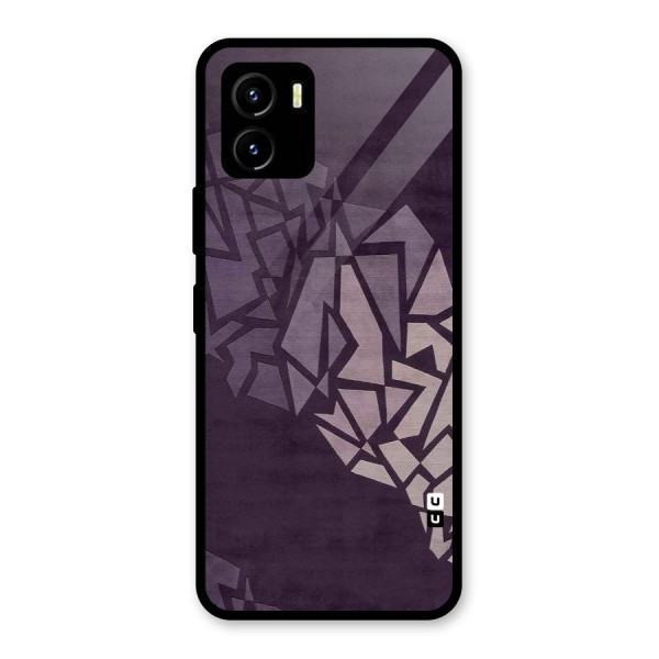 Fine Abstract Glass Back Case for Vivo Y15s