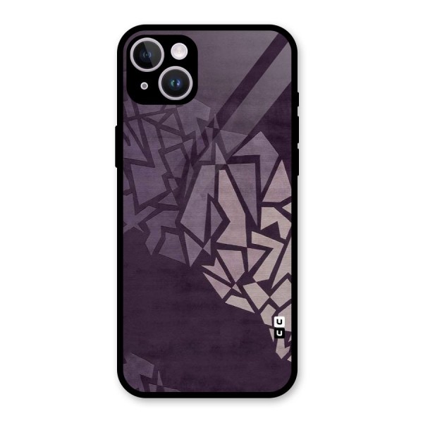 Fine Abstract Glass Back Case for iPhone 14 Plus