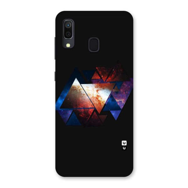 Fire Galaxy Triangles Back Case for Galaxy A20