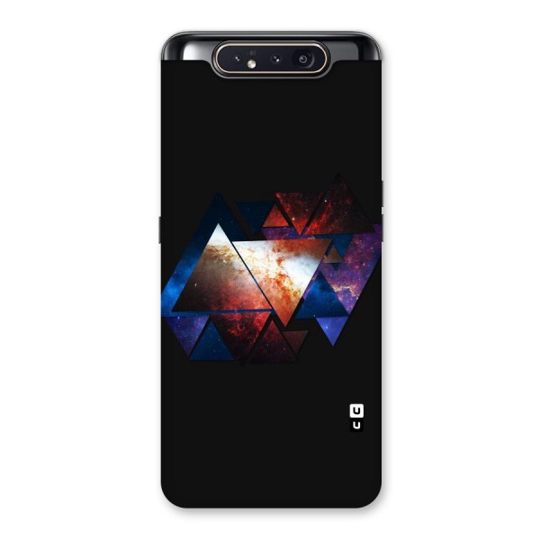 Fire Galaxy Triangles Back Case for Galaxy A80