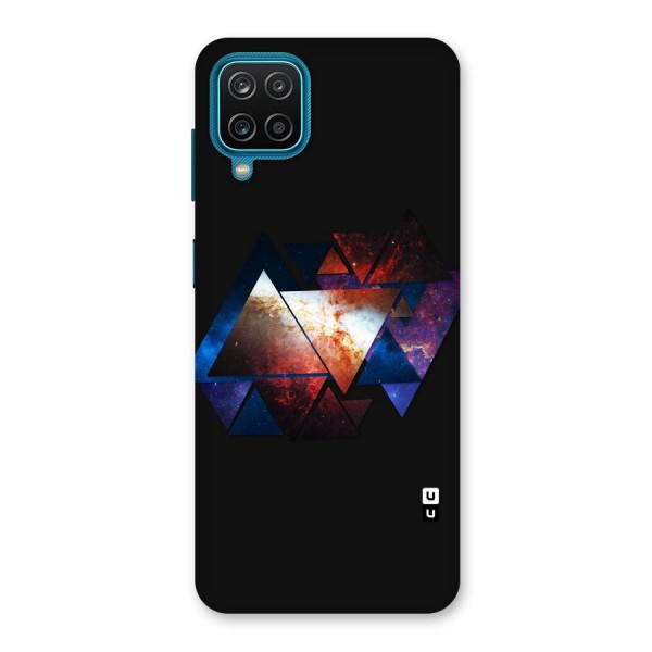 Fire Galaxy Triangles Back Case for Galaxy F12