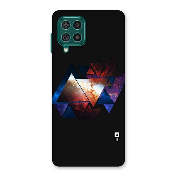 Fire Galaxy Triangles Back Case for Galaxy F62